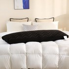 Downcool Quilted Memory Foam Body Pillow - Large Full 20 54  Quilted-black 