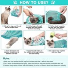 Cat Bag For Bath Adjustable Breathable Mesh Pet Restraint Bag