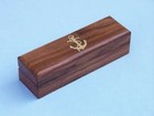 Nautical 8  Solid Brass Divider Navigation Proportional With Wooden Box