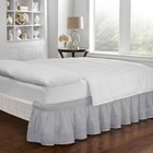 Baratta Elastic Wrap Around Bed Skirt Easy On off Dust Ruffle 18 Inch Drop Tw   