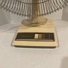 Vintage Lasko 16  Oscillating 3 Speed Fan  clear Brown Blades   Rare Size