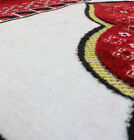 Velvet Dancing Rose Vine Islamic Prayer Rug Janamaz Sajadah Musallah - Red