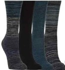 4 Pairs Kirkland Signature Women Ladies Extra Fine Merino Wool Blend Crew Socks