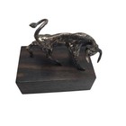 Vintage O j  Berlin Sterling Silver Miniature Bull Art Sculpture Mini Figurine