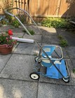 Vintage Taylor-tot Baby Stroller Walker P-75 1956 Mcm Blue Metal Collapsible