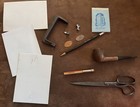 Vintage Junk Drawer Lot Collectibles-pencil Ext  pipe scissors monopoly co promo