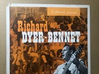 Richard Dyer Bennet  Original Vintage Poster 1950s 1960s Concert Folk Music