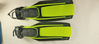 Us Divers Aqua Lung Blades Adjustable Scuba Diving Fins Neon Yellow Size Medium