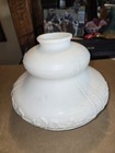 Antique Milk Glass Shade Fitter 2  Satin Finish  For Bridge Lamp 