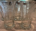 Euc  Set Of 5 Vintage Coca-cola Glasses