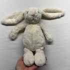 Jellycat Bashful Bunny Cream Plush Stuffed Animal Soft Lovey Baby Toy Medium Euc