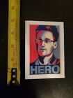 Edward Snowden Hero Heavy Duty Sticker 5 Year Warranty 