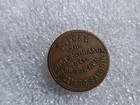 1860s T  Ivory Billiard Pool Saloon 1 Cent F-95d New York Civil War Token