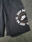 Nike Sweat Shorts Youth Large Gray Fleece Just Do It Graphic Lounge Athletic