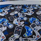 Glow In The Dark Gamer Bedding Set Kids Twin 5 Piece Comforter Storage Bag New