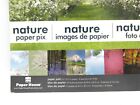 New Scrapbooking Double Sided Paper 12x12 Cardstock  Nature Paper Pix - 24 Count