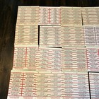 Large Lot Of 250 Original Jukebox Record Title Strips - 25 Sheets Of 10  927