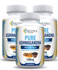 Organic Ashwagandha Capsules 1300mg Supplement W  Black Pepper Root Powder 60ct