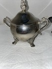 Cream And Sugar Set Vintage Silver Plated