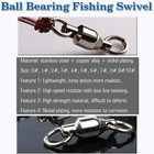 Ball Bearing Swivels Connector High Strength Stainless Steel Solid Welded    