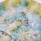 Vintage Mid Century Modern Enamel On Copper Dish 10  Retro Modernist Hard Water