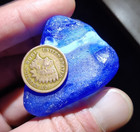 Epic True Blue   White Giant Multi  57 Gram    Real Davenport Beach Sea Glass