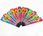 Golecha Henna Mehandi Temporary Tattoo - Multicolor - 12 Cones