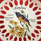 Maryland Baltimore Oriole Plate Black Eyed Susan Reticulated 1982 Collector