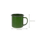 Kichvoe Retro Enamel Camping Mugs Set Of 5 Vintage Small Wine Cups Multi-functio