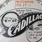 Vintage Cadillac Motor Car Co Sign - Gas Pump Plate Automobiles Porcelain Sign