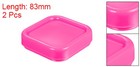 2pcs Magnetic Pin Cushion Square Sewing Pin Holder Storage Case Tool Pink