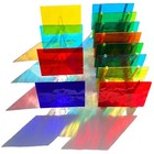 24 Sheets Rainbow Transparent Stained Glass Sheet Value Pack  6 X 4 Inches Ca   