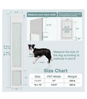Dog Door For Sliding Glass Door 76 1 8 To 80 7 8 Adjustable Height Large Dogs