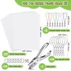 229 Pcs Shrinky Dink Sheets Kit  Shrink Paper Keychain Kit With 20 Pcs Shrink   