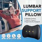 Memory Foam Lumbar Support Pillow Back Cushion For Car Office Chair Pain Relief