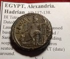 Hadrian  Egypt  Alexandria  117-138  Bi Tetradrachm Dated Ry 12 ad 127 8  