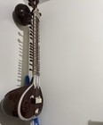 Polished Indian Sitar Instrumental Style With Duck Head Decorative Carvings