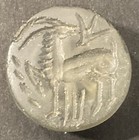 Rock Crystal Stamp Seal Gazelle Intaglio Rosette Back Ancient Persian Style
