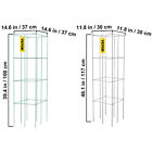 Vevor Tomato Cages Plant Support Cage Square Steel 3 5 6 10 Packs Silver green