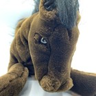 Fao Schwarz Fifth Avenue Horse Pony Dark Brown Stuffed Plush Animal 18  Rare