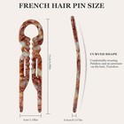 4pcs Prestige French Hair Pins - Serrated Anti-slip Design  Curved Angle For Bet