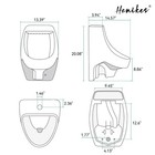 Ur-482 1 0 Gpf Urinal With Siphon Jet Flush Action In  White 