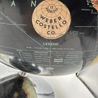 Vintage Black Weber Costello Peerless 12    World Globe With Metal Stand
