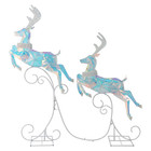Member   s Mark Pre-lit Leaping Deer  Set Of 2