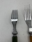 Vintage Butterscotch  Brown red green Bakelite Flatware Assortment  Group Of 6