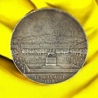 1910 Lyon Gymnastics Medal Xxe F  te F  d  rale Penin Poncet Silvered 46mm