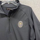 Kiawah Island Quarter Zip Pullover Mens Large Gray Golf Performance Active Tech