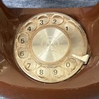 Vintage Western Electric Sculptura Brown Donut Rotary Phone Tested Working