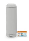 Diaper Genie Signature Pail  grey  Includes 1 Easy Roll Refill With 18 Bags     