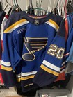 Authentic Brandon Saad Game Worn Used Home Jersey St  Louis Blues 2023-24 Coa